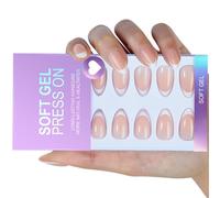 Lot de 32 faux ongles brillants avec un design français classique, un ajustement confortable et une construction durable pour un usage quotidien - Sabots artificiels amicaux