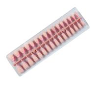 Lot de 32 faux ongles courts en amande avec motif français, réutilisables et disponibles dans de belles couleurs de peau