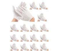 Lot de 32 gants en coton, 16 paires de gants en coton doux pour hydrater les mains sèches, gants de travail de sécurité, gants de sécurité, gants de vérification, gants de service, gants hydratants