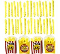 Lot De 32 Mini Gommes 3d En Forme De Frites, Mignonnes Et Fantaisies Pour Les Fêtes, Les Devoirs, Les Récompenses, L'école, Les Étudiants, Les Vacances[Z1375]