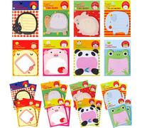 Lot De 32 Notes Autocollantes Animaux,Notes Autocollantes Amusantes Et Colorées,Bloc-Notes Animaux,640 Feuilles,Pour Le Bureau,L'école Et Les Cadeaux