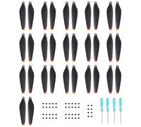 Lot de 32 pales d'hélice de Rechange for Drones 3 Pro/Mini 4 Pro, Silencieux, vis et Tournevis exclusifs, Embouts Orange(for T50 T25 Orange)