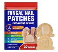 Lot de 32 patchs à ongles Fungus - Traitement extra résistant - 8 heures - Action rapide pour les ongles endommagés et décolorés - Renouvellement sans effort - Hydrogel - Pour homme et femme