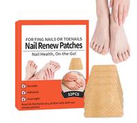 Lot de 32 patchs de réparation d'ongles, respirants - Accessoires de soins des pieds pour perte manquante incarnée, urgence quotidienne, nuit, pédicure, mains, pieds