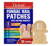 Lot de 32 patchs fongiques pour ongles d'orteils - Résultats visibles en 8 heures - Patchs anti-champignons pour ongles abîmés et apparence décolorée