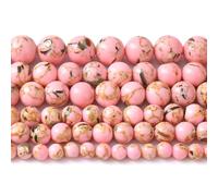 Lot de 32 perles d'espacement en coquillage rose turquoise, 12 mm, pour la fabrication de bijoux, bracelets et colliers