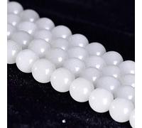 Lot de 32 perles rondes bleues lumineuses de 12 mm pour la fabrication de bijoux - Perles en cristal - Fil complet de 38 cm Gu-k6889