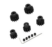 Lot de 32 pignons en acier 3,175 mm 10T 11T 12T 13T 14T Compatible avec 1/10 Crawler Truck Traxxas Arrma HSP HPI AXIAL Tamiya LOSI RC Pièces mises à niveau (10T 11T 12T 13T 14T)