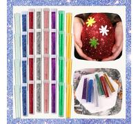 Lot de 32 poudres de paillettes fines extra fines pour résine, nail art, maquillage, corps, visage, cheveux, brillant à lèvres, loisirs créatifs, gobelets, cartes, mariages, décorations de Noël - 160