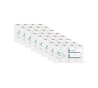 Lot de 32 rouleaux de papier essuie-tout triple épaisseur - Blanc, 50 feuilles par rouleau - 8 x 4 rouleaux - Super absorbants, doux et indéchirables
