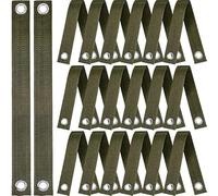 Lot de 32 sangles d'arbre de 40 cm pour piquetage avec œillets - Piquets de support robustes pour arbres et plantes - Pour tuteur de jeunes arbres nouvellement plantés, protection contre les ouragans