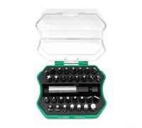 Lot de 32 têtes de lot durables avec manche d'extension pour une portée améliorée, un ajustement précis des embouts et une construction robuste en alliage d'acier pour diverses tâches