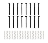 Lot de 32 vis et ressorts de montage pour micro basse Yootones, compatibles avec les micros P Bass Jazz Bass ou P90 (noirs)