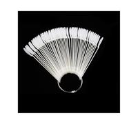 Lot de 320/400 bâtonnets de présentation pour ongles - Couleurs naturelles - Avec anneau - Faux pointes - Pratique pour l'art (400 pièces de large N)