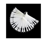 Lot de 320/400 bâtonnets de présentation pour ongles - Couleurs naturelles - Avec anneau - Faux pointes - Pratique pour l'art - Triagle N