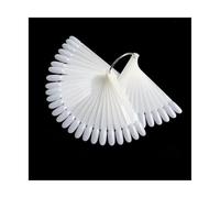 Lot de 320/400 bâtonnets de présentation pour ongles - Couleurs naturelles - Avec anneau - Faux pointes - Pratique pour l'art (400 pièces ovales N)
