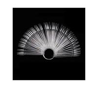 Lot de 320/400 bâtonnets de présentation pour ongles - Couleurs naturelles transparentes - Avec anneau, faux ongles - Pratique pour l'art (S Ballet T)