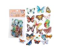 Lot de 320 autocollants étanches en PET pour scrapbooking, journal, agendas, couverture de téléphone, ordinateur portable, snowboard, petit papillon pour scrapbooking, téléphone, ordinateur portable
