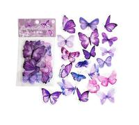 Lot de 320 autocollants étanches en PET pour scrapbooking, journal, agendas, couverture de téléphone, ordinateur portable, snowboard, petit papillon pour scrapbooking, téléphone, ordinateur portable