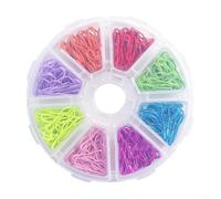 Lot de 320 épingles à nourrice en forme de gourde, aiguilles de verrouillage colorées en acier inoxydable pour couture, tricot, point de croix, loisirs créatifs, fixation de tissu (rond-320 pièces)