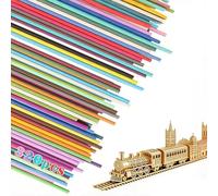Lot de 320 filaments pour stylo 3D - 32 couleurs - Recharges pour stylo 3D Doodler - Filament PCL pour stylo de démarrage 3Doodler - Pour 3Doodler Start - Diamètre : 2,5 mm - Longueur : 15 cm