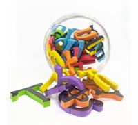 Lot de 33 aimants multicolores avec lettres de l'alphabet amharique, lettres d'Éthiopie, aide pédagogique pour enfants, décoration de la maison, autocollants de réfrigérateur
