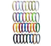 Lot de 33 bandeaux en satin pour femme - 2 cm de large - Pour femme et fille - Accessoire de cheveux pour fête, scène, vacances, yoga, lavage du visage - Couleur aléatoire