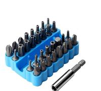 Lot de 33 embouts de tournevis hexagonaux en acier 45 # pour embouts Torx Tri-Wing avec étui, pour réparation électronique et automobile