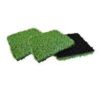 Lot de 33 pelouses artificielles de qualité supérieure pour pelouse, jardin, terrasse et balcon, résistant aux UV, facile à installer, parfait pour l'aménagement paysager et les aires de jeux.