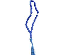 Lot de 33 perles de prière elliptiques colorées en acrylique léger et incassable pour la fabrication de bijoux et le port quotidien Collection de perles Muzannu ovales tendance