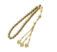 Lot de 33 perles Tasbih musulmanes Zikr avec pampilles exquises - Excellent polissage pour les musulmans dévots et cérémonies rituelles
