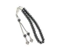 Lot de 33 perles Tasbih musulmanes Zikr avec pampilles exquises - Excellent polissage pour les musulmans dévots et cérémonies rituelles