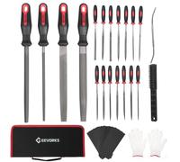 Lot de 33 râpes à Bois en métal de qualité Professionnelle T12 avec Manche en Alliage d'acier forgé, Outils de Lime pour Le Travail du métal, Le Travail du Bois, Les charpentiers,