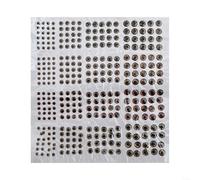 Lot de 336 leurres de pêche 4D Fish Eyes - Assortiment de différentes tailles - 3 mm/4 mm/5 mm/6 mm - Pour travaux manuels