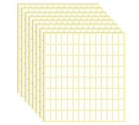 Lot de 3360 étiquettes autocollantes blanches pour étiquetage 10 x 20 mm petites étiquettes de prix autocollantes vierges pour bocaux, dossiers, école, bureau, cuisine