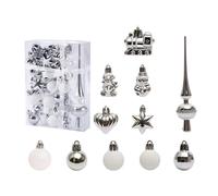 Lot de 34 boules de Noël incassables, compatibles avec les décorations de sapin, pour fêtes, mariages et événements à la maison.