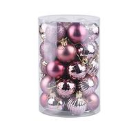 Lot de 34 boules de Noël incassables, taille parfaite pour toutes vos idées de décoration (17#)