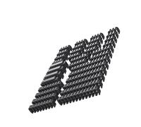Lot de 34 guides de ligne en PVC pour cordons gainés de 3 à 3,6 mm pour gestion de l'alimentation informatique, peigne de gestion des câbles transparent