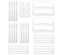 Lot de 34 sangles de chaussures en silicone pour sandales à talons hauts - Bandes de protection antidérapantes - Coussinets antidérapants - Support autocollant pour chaussures de sport - Pour homme et