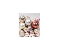 Lot de 3435 boules de Noël en plastique pour décoration de sapin et fête, idéales pour les mariages, les fiançailles, les banquets et les fêtes de fin d'année