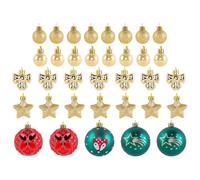Lot de 35 boules de Noël en ABS pour fenêtre, fiançailles, magasin, célébration