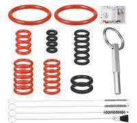 Lot de 35 clés à tête ovale avec anneau porte-clés pour machine à café Jura - Pièces de rechange pour machine à café - Pièce de rechange - Compatible avec Jura/Krups Siziliana/AEG