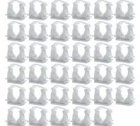 Lot de 35 Collier de Serrage Plastique 25mm Blanc, Support Tuyau Arrosage et Multicouche Clips de Fixation en U pour Conduite D'eau, Tube, Coude Multicouche, Raccord Rapide
