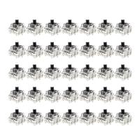 Lot de 35 commutateurs de clavier mécanique à 3 broches linéaires pré-lubrifiés pour GPRO conçus pour les joueurs et les dactylographes compatibles avec les circuits imprimés de style remplaçables à