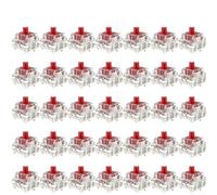 Lot de 35 commutateurs de clavier mécanique à 3 broches linéaires pré-lubrifiés pour GPRO conçus pour les joueurs et les dactylographes compatibles avec les circuits imprimés de style remplaçables à