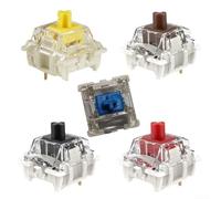 Lot de 35 commutateurs de clavier mécanique linéaire à 3 broches pré-lubrifiés pour GPRO compatibles avec les dispositions de circuit imprimé remplaçables à chaud pour une saisie fluide (marron)