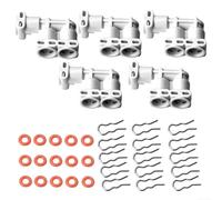 Lot de 35 connecteurs de machine à café avec connexion vapeur à trois voies, anneaux d'étanchéité et pinces pour un processus de brassage amélioré et une efficacité de la machine