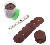 Lot de 35 mini disques de coupe en résine de 22 mm, mini disques de coupe rotatifs avec mandrin de 3,1 mm pour outils rotatifs Dremel universels