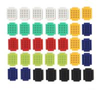 Lot de 35 mini platine d'expérimentation ZY25 avec 25 points d'attache pour assemblage de circuits électroniques et prototypage sur circuit imprimé