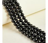 Lot de 35 perles rondes en obsidienne naturelle arc-en-ciel de 10 mm pour la fabrication de bijoux